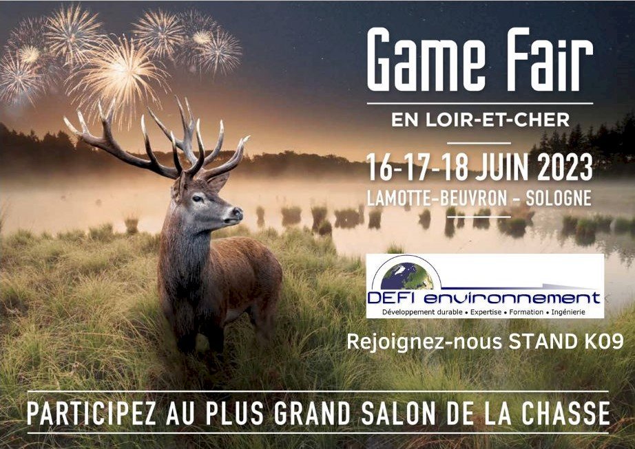 Retrouvez-nous au Gamefair du 16 au 18 Juin 2023 à Lamotte Beuvron